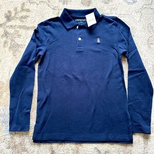 BNWT Long sleeve Navy J Crew Boys long sleeve shirt size 8/9